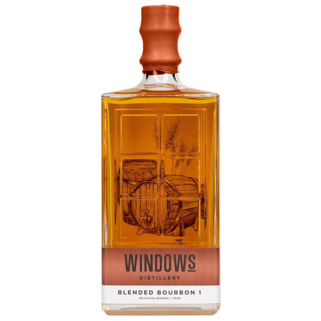 A bottle of Windows Batch One Blended Bourbon